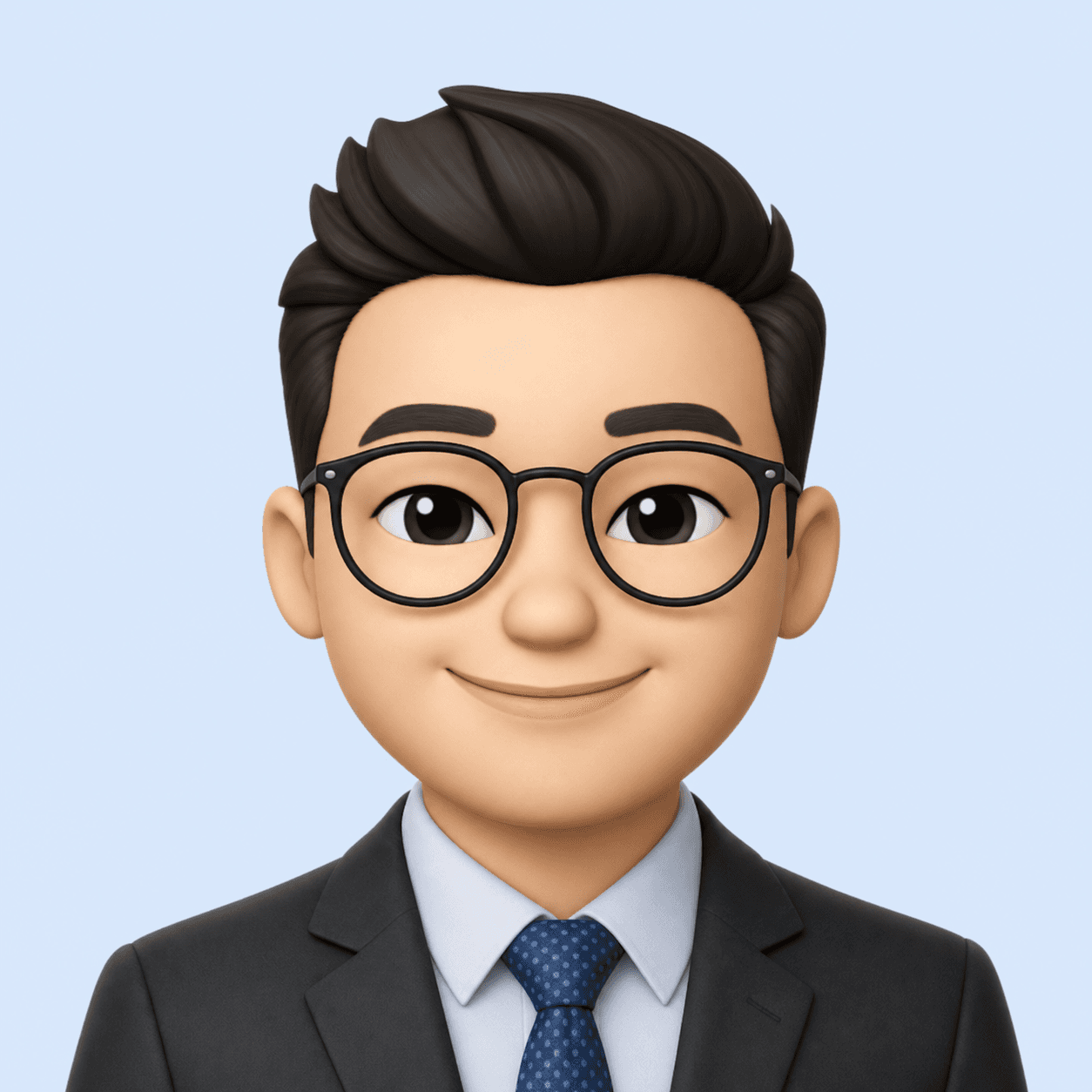 Memoji-style portrait of Alan Park