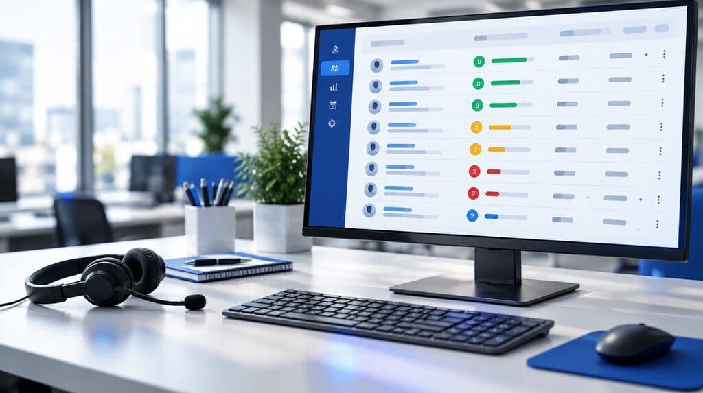 Lista de prospectos ordenados por puntuación en un CRM