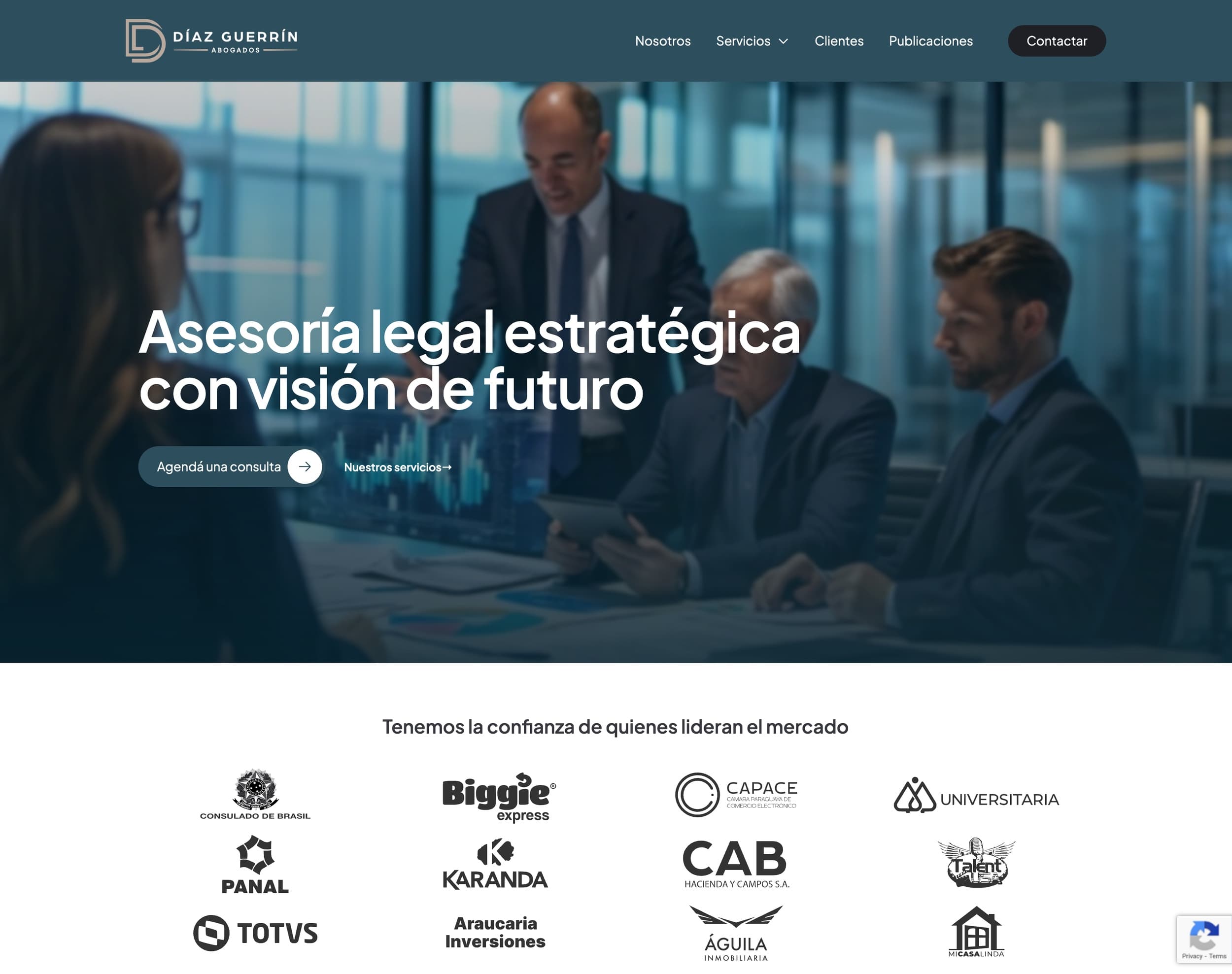 Diaz Guerrín — Relanzamiento del sitio y LegalTech
