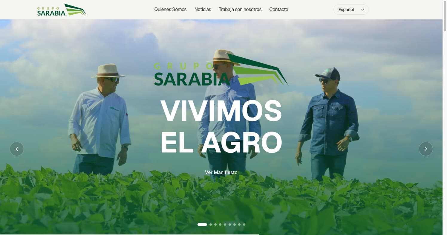 Grupo Sarabia | Web development, design, and SEO curation