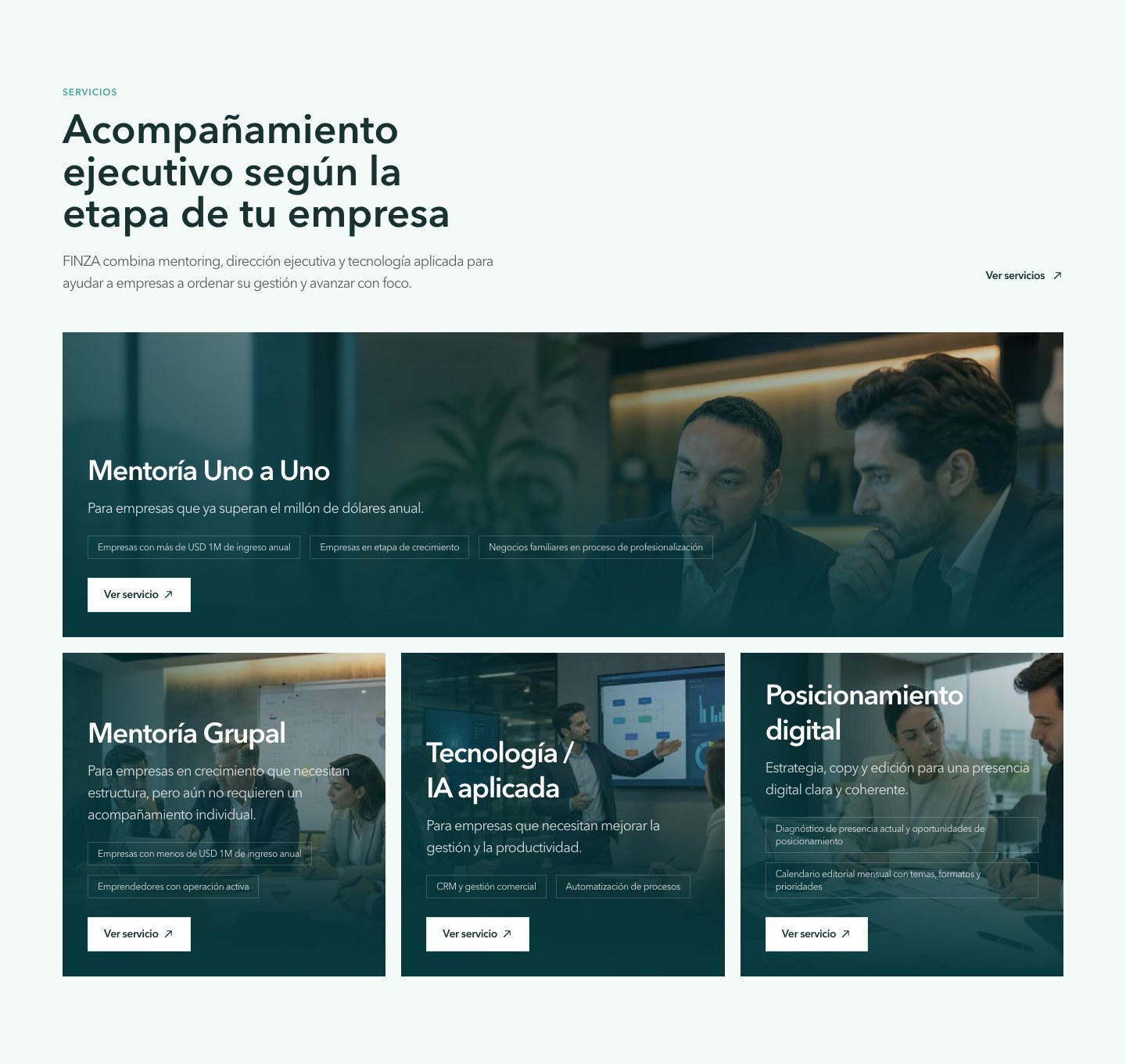 Servicios de FINZA